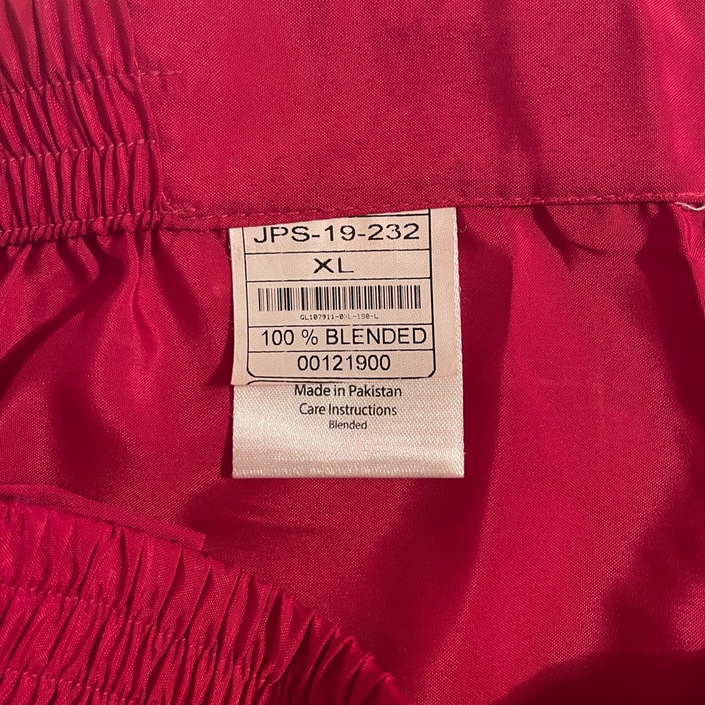 Red Raspberry Embroidered Wide-Leg Pants - Picture 6 of 6